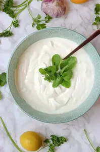 Lemon_Yogurt_Dressing_Citrusy_Delightful_Sauce_Lemon_Flavor_Yogurt_Base_Creamy_Dressing_Refreshing_Dip_Healthy_Condiment_Natural_Ingredients_Wholesome_Culinary_Enhancement_Aromatic_Dressing_Light_and_Flavorful_Homemade_Ayurvedic_Cuisine_Yogurt_Tanginess_Lemon_Zestiness_Nourishing_Sauce_Ayurvedic_Food_Ayurveda